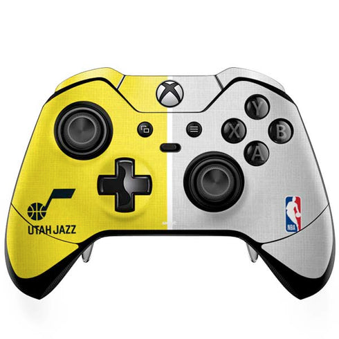 NBA Utah Jazz Split Canvas Xbox One Elite Controller Skin