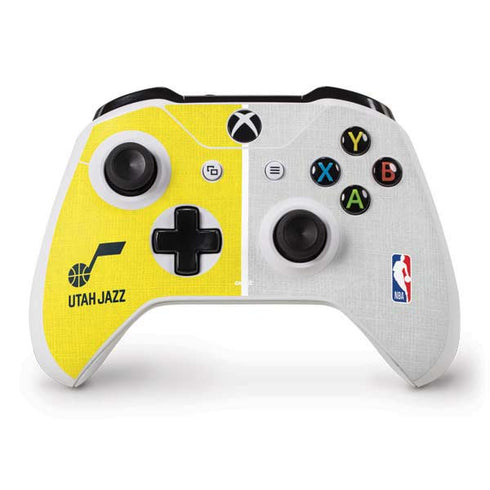 NBA Utah Jazz Split Canvas Xbox One S Controller Skin