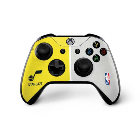 NBA Utah Jazz Split Canvas Xbox One X Controller Skin