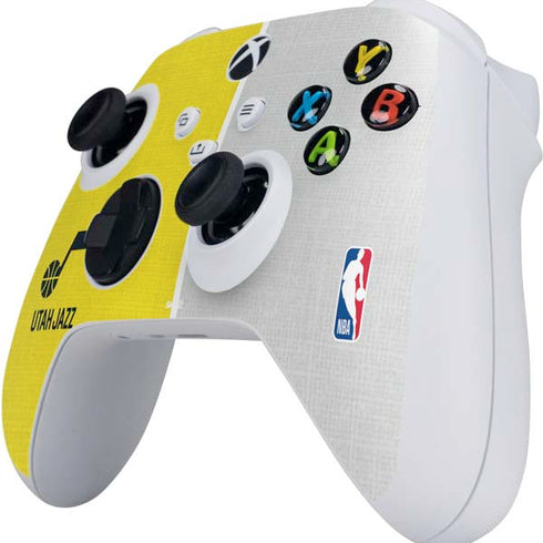 NBA Utah Jazz Split Canvas Xbox Series S Controller Skin