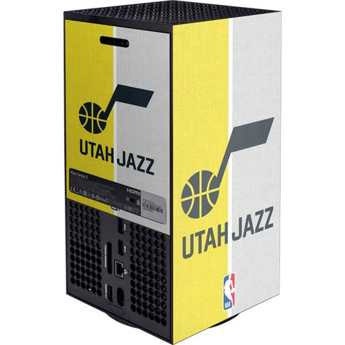 NBA Utah Jazz Split Canvas XBox Series X Digital Edition Console Skin