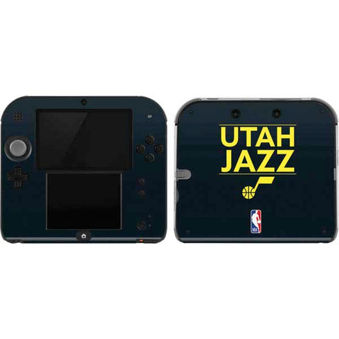 NBA Utah Jazz Standard - Black Nintendo 2DS Skin