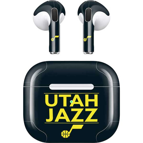 NBA Utah Jazz Standard - Black Apple AirPods (3rd Gen 2021) Skin