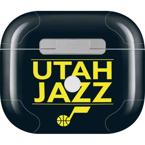 NBA Utah Jazz Standard - Black Apple AirPods (3rd Gen 2021) Skin