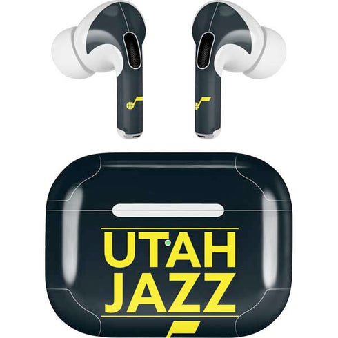 NBA Utah Jazz Standard - Black AirPods Skins
