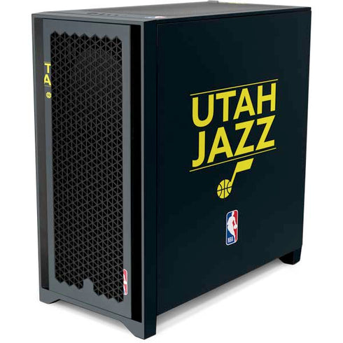 NBA Utah Jazz Standard - Black Corsair 4000D Tempered Glass Mid-Tower ATX Case Skin