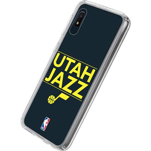 NBA Utah Jazz Standard - Black Galaxy A10e Clear Case