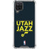 NBA Utah Jazz Standard - Black Galaxy A12 Clear Case