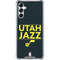 NBA Utah Jazz Standard - Black Galaxy A14 5G Clear Case