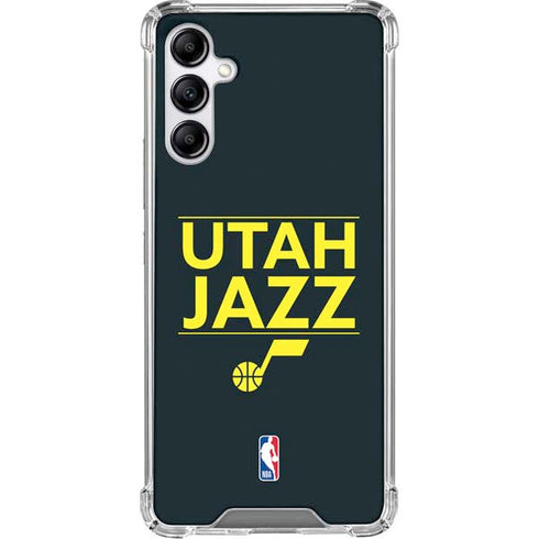 NBA Utah Jazz Standard - Black Galaxy A15 5G Clear Case