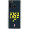 NBA Utah Jazz Standard - Black Galaxy A21 Clear Case
