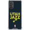 NBA Utah Jazz Standard - Black Galaxy A32 5G Clear Case