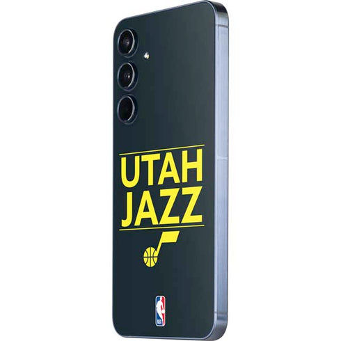 NBA Utah Jazz Standard - Black Galaxy A35 5G Skin