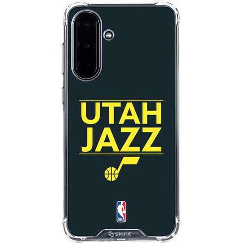 NBA Utah Jazz Standard - Black Galaxy A36 5G Clear Case