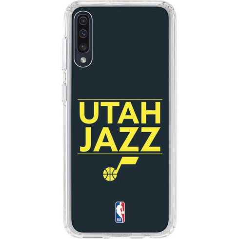 NBA Utah Jazz Standard - Black Galaxy A50 Clear Case