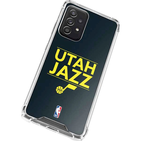 NBA Utah Jazz Standard - Black Galaxy A52 5G Clear Case