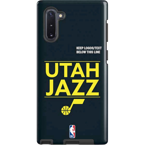 NBA Utah Jazz Standard - Black Galaxy Note 10 Pro Case