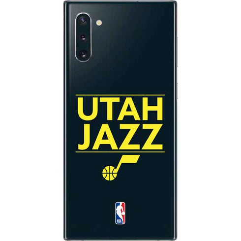 NBA Utah Jazz Standard - Black Galaxy Note 10 Skin