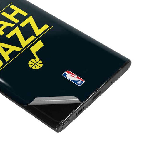 NBA Utah Jazz Standard - Black Galaxy Note 10 Skin