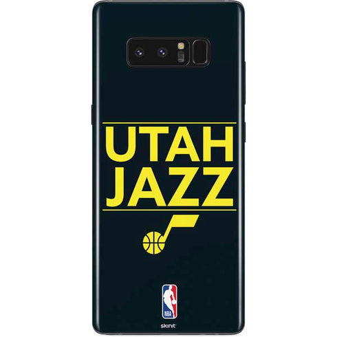 NBA Utah Jazz Standard - Black Galaxy Note 8 Skin