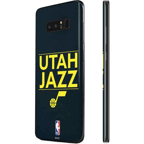 NBA Utah Jazz Standard - Black Galaxy Note 8 Skin