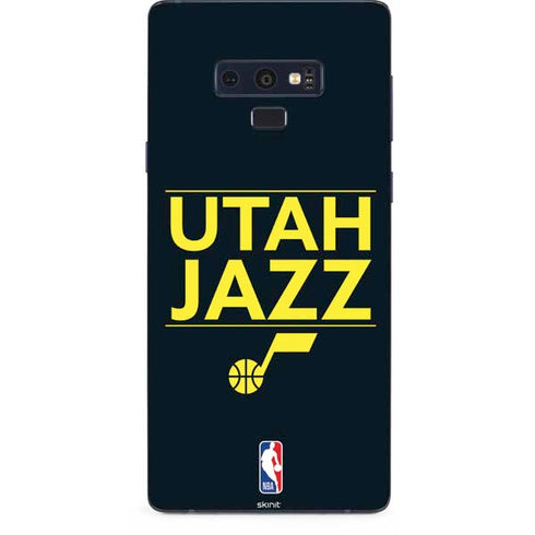 NBA Utah Jazz Standard - Black Galaxy Note 9 Skin