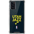 NBA Utah Jazz Standard - Black Galaxy Note20 5G Clear Case
