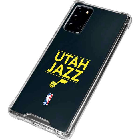 NBA Utah Jazz Standard - Black Galaxy Note20 5G Clear Case