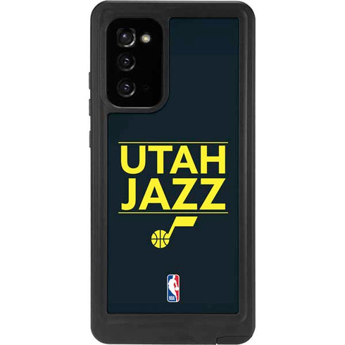 NBA Utah Jazz Standard - Black Galaxy Note20 5G Waterproof Case