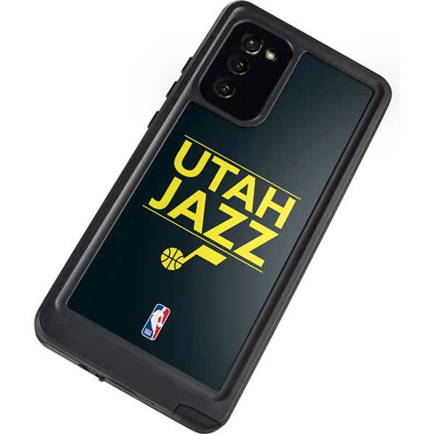 NBA Utah Jazz Standard - Black Galaxy Note20 5G Waterproof Case