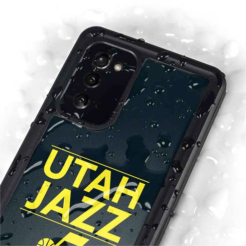 NBA Utah Jazz Standard - Black Galaxy Note20 5G Waterproof Case