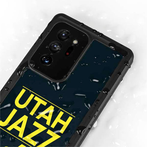 NBA Utah Jazz Standard - Black Galaxy Note20 Ultra 5G Waterproof Case