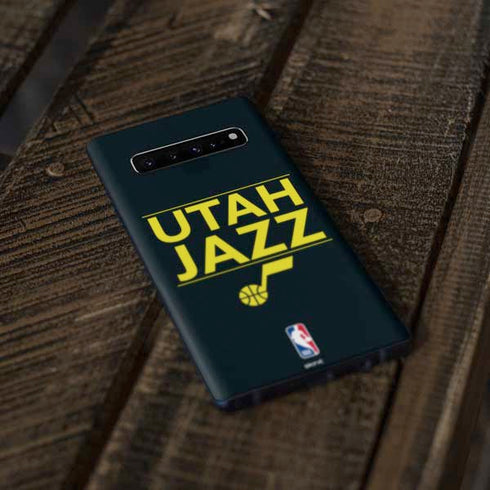 NBA Utah Jazz Standard - Black Galaxy S10 Skin