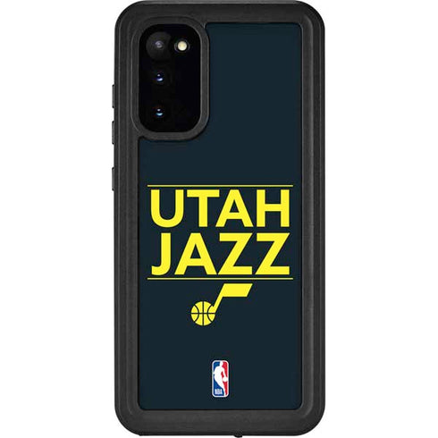 NBA Utah Jazz Standard - Black Galaxy S20 Waterproof Case