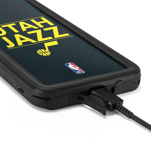 NBA Utah Jazz Standard - Black Galaxy S20 Waterproof Case