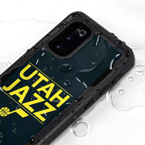 NBA Utah Jazz Standard - Black Galaxy S20 Waterproof Case