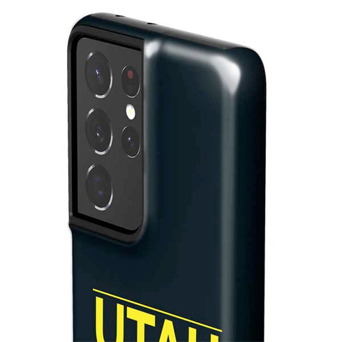 NBA Utah Jazz Standard - Black Galaxy S21 Ultra 5G Pro Case