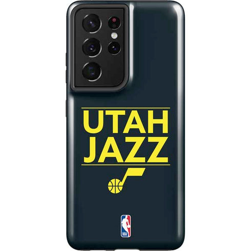 NBA Utah Jazz Standard - Black Galaxy S21 Ultra 5G Pro Case