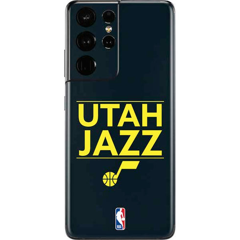 NBA Utah Jazz Standard - Black Galaxy S21 Ultra 5G Skin