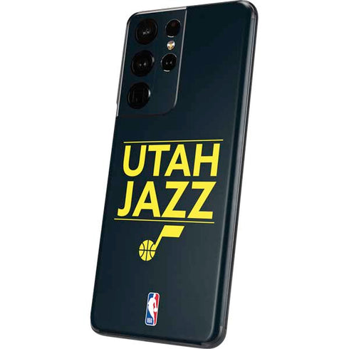 NBA Utah Jazz Standard - Black Galaxy S21 Ultra 5G Skin