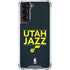 NBA Utah Jazz Standard - Black Galaxy S22 Clear Case