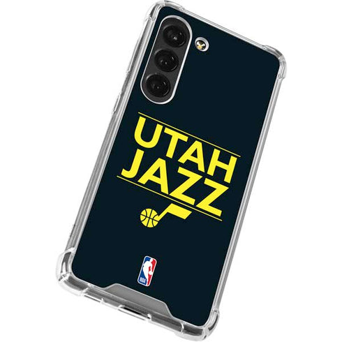 NBA Utah Jazz Standard - Black Galaxy S23 Clear Case