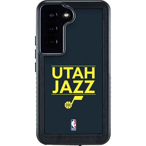 NBA Utah Jazz Standard - Black Galaxy S23 Waterproof Case
