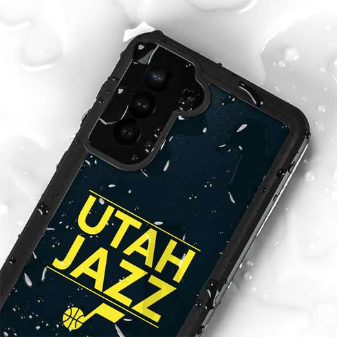 NBA Utah Jazz Standard - Black Galaxy S23 Waterproof Case