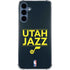 NBA Utah Jazz Standard - Black Galaxy S24 Clear Case