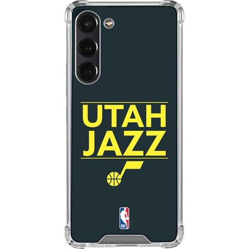 NBA Utah Jazz Standard - Black Galaxy S24 FE Clear Case
