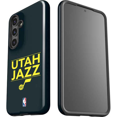 NBA Utah Jazz Standard - Black Galaxy S25 Impact Case