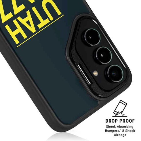 NBA Utah Jazz Standard - Black Galaxy S25 Kickstand Case