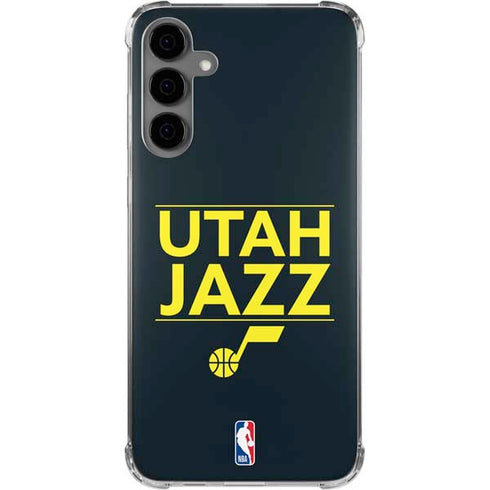 NBA Utah Jazz Standard - Black Galaxy S24 Plus Clear Case