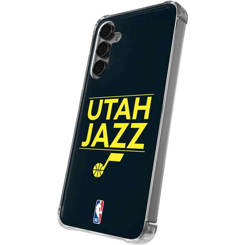 NBA Utah Jazz Standard - Black Galaxy S24 Plus Clear Case